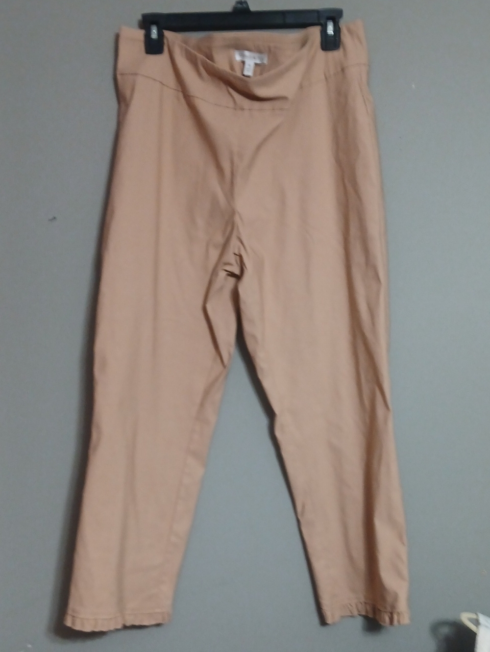 crown & ivy Tan Pull-On Ankle Pants